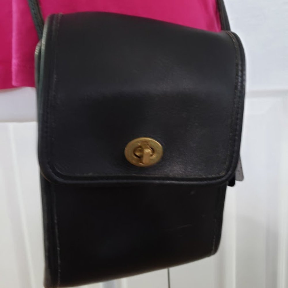 💕 host pick💖 Vintage Coach Scooter Bag Black